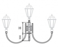 Кронштейн для светильников К33-0,5-0,6-1-5